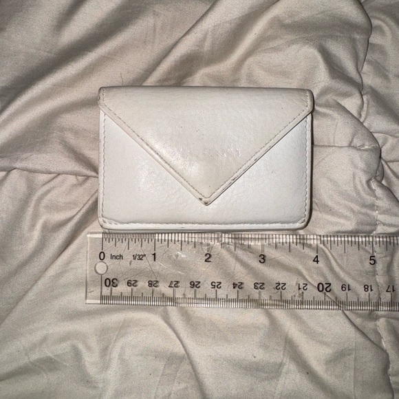 Balenciaga White Cream Envelope Card Holder Wallet - Picture 14 of 16